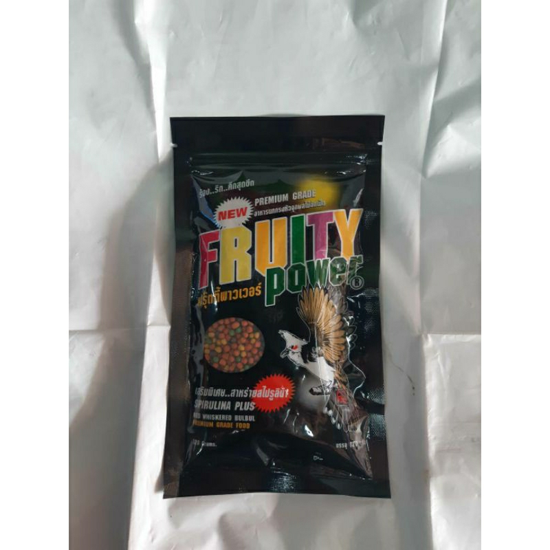 อาหารนกปรอทหัวจุกfruitypower120g