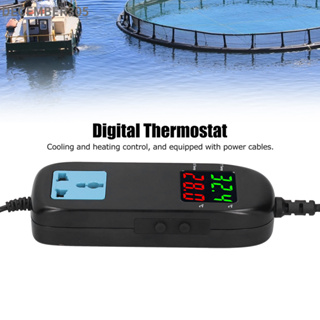 December305 Electronic Thermostat Temperature Controller Dual LED Display with Power Cord for Plant Greenhouses EU AC90V‑250V