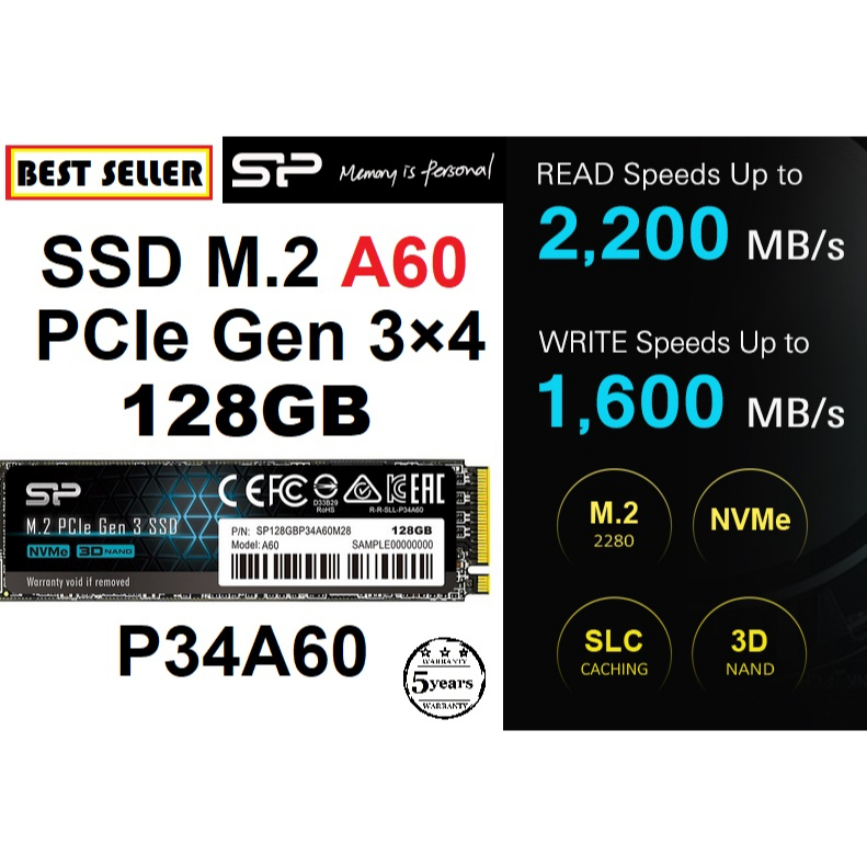 オープニング シリコンパワー SSD 512GB PCIe3.0×4 NAND P34A80シリーズ M.2 3D NVMe1.3 2280  SP512GB その他PCパーツ