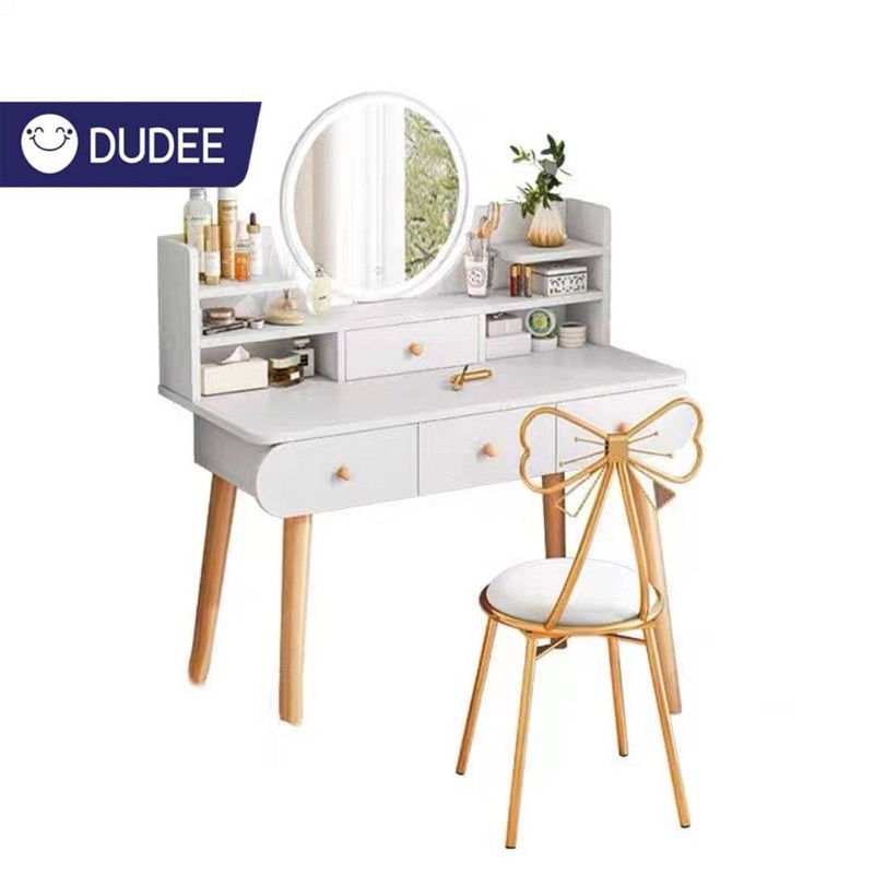 dudee-โต๊ะเครื่องแป้งสไตล์เกาหลี-รูปทรงสวยงามกำลังเป็นที่นิยม