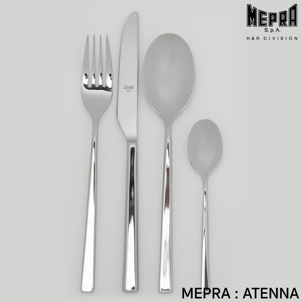 ช้อนส้อมพรีเมี่ยม-mepra-รุ่น-atenna-นำเข้าจากอิตาลี-ช่วยเพิ่มประสบการณ์บนโต๊ะอาหาร-น้ำหนักกำลังดี-จับถนัดมือ
