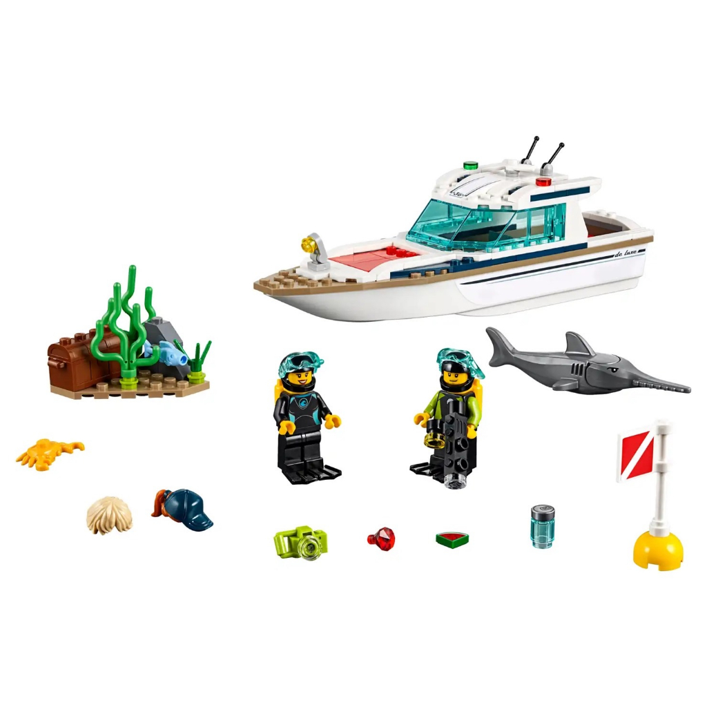 lego-city-60221-diving-yacht-เลโก้ใหม่-ของแท้-กล่องสวย-พร้อมส่ง