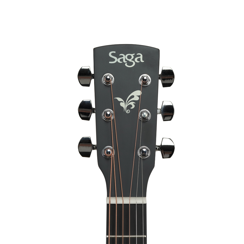 saga-sf-600c-dreadnought-cutaway-acoustic-guitar-with-bag-กีต้าร์โปร่ง-พร้อมกระเป๋า