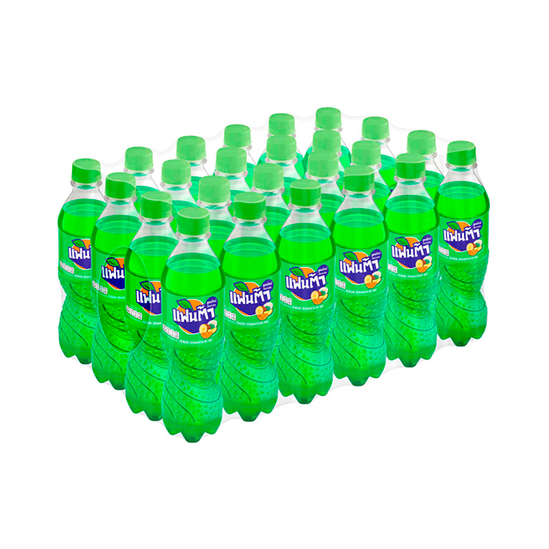 แฟนต้า-น้ำอัดลม-น้ำเขียว-500-มล-24-ขวด-fanta-soft-drink-fruit-punch-green-500ml-pack-24
