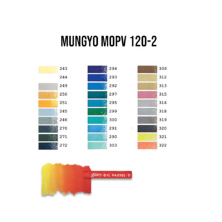 [2/4] MUNGYO  Artists’ soft oil pastel MOPV สีชอล์คน้ำมันขายแยกแท่ง