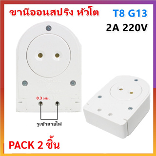 ภาพหน้าปกสินค้า💥ราคาส่ง 22.-💥 (แพ็ค 2 ชิ้น) ANB ขั้วรับ หลอดนีออน T8 สปริง แบบเข้าหัว รุ่น F100 สีขาว ที่เกี่ยวข้อง