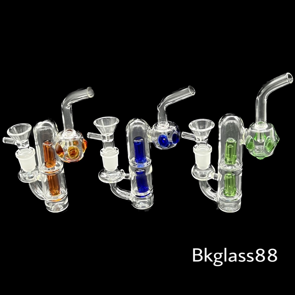 bkglass88-บ้องแก้วหลากสี-สีพื้น-คลาสสิก-ขนาดจิ๋ว-mini
