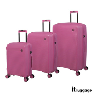 IT Luggage : กระเป๋าเดินทาง รุ่น Solidlite 2881 (โซลิดไลท์) : สีชมพูบาร์บี้