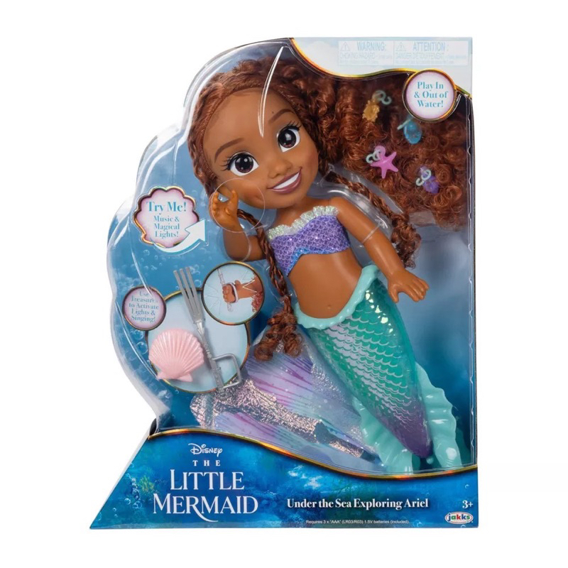 ของแท้100-disney-s-the-little-mermaid-under-the-sea-exploring-ariel-doll
