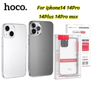 เคสใส Hoco ใช้สำหรับ iPhone 14 13 12 11 pro max 6 6s 7 8 se2 se3 7plus 8plus 6plus X XS XR XSMAX 6splusเคสซิลิโคนนิ่ม