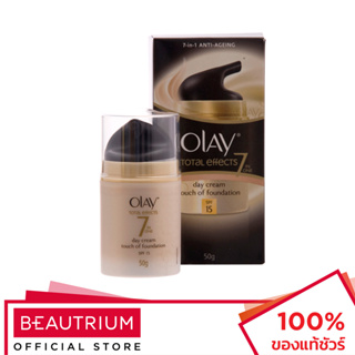 OLAY Total Effect Touch Of Foundation SPF15 ผลิตภัณฑ์บำรุงผิวหน้าผสมรองพื้น 50g