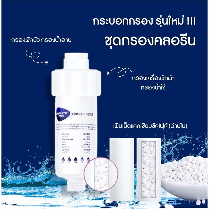 กรองคลอรีน-กรองฝักบัว-shower-filter-กรองน้ำใช้-กรองเครื่องซักผ้า-กรองอ่างล้างหน้า-กรองประปา-ฟิลเตอร์กรองน้ำ