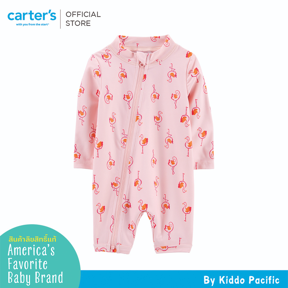 carters-1pc-swim-pink-flamingo-คาร์เตอร์ชุดว่ายน้ำแขนยาวเด็กผู้หญิง-สีชมพู-ลายนกฟามิงโก้-l10