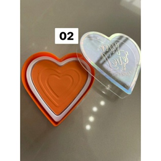 My love บลัชออนหัวใจ โทนสีส้ม มีให้เลือก3 สี 25฿