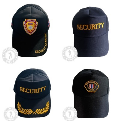 หมวกแก๊ปsecurity-รปภ-พนักงานรักษาความปลอดภัย-ยาม-รปภ