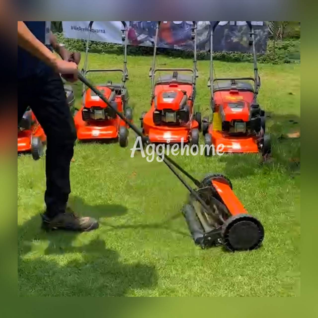HUSQVARNA รถเข็นตัดหญ้า ระบบการตัด Manual รุ่น HUSQVARNA 54 ความกว้างใบตัด 40 ซม ไม่ใช้เครื่องยนต์และไฟฟ้า