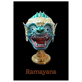 หัวโขน รามเกียรติ์ Ramayana Ban Ruk Surasane Head Statue (สุรเสน) (1/1 Wearable)