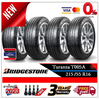 215/55R16 Bridgestone T005a |2,4 เส้น| *ปี2023*-ส่งฟรี- ผ่อน0% ยางใหม่/ยางบริดจสโตน