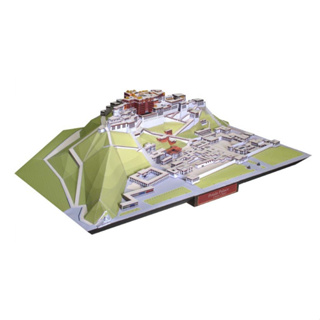 โมเดลกระดาษ 3D : พระราชวังโปตาลา ประเทศ จีน กระดาษโฟโต้เนื้อด้าน  กันละอองน้ำ ขนาด A4 220g.