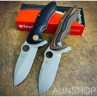 P57 มีดพับ Spyderco Rubicon C187 ตัวมีดมีน้ำหนักดี สินค้าพร้อมส่ง