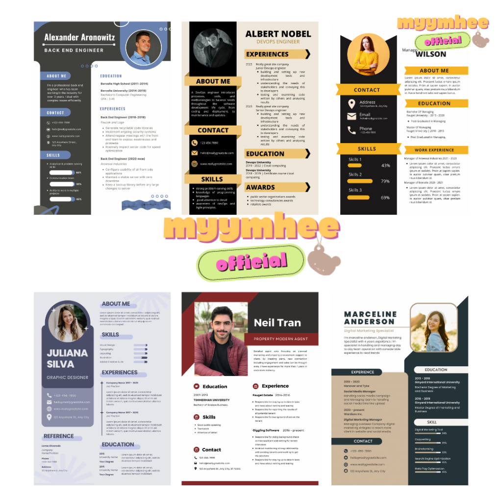 ภาพหน้าปกสินค้ารับทำเรซูเม่ Resume เริ่มต้น50