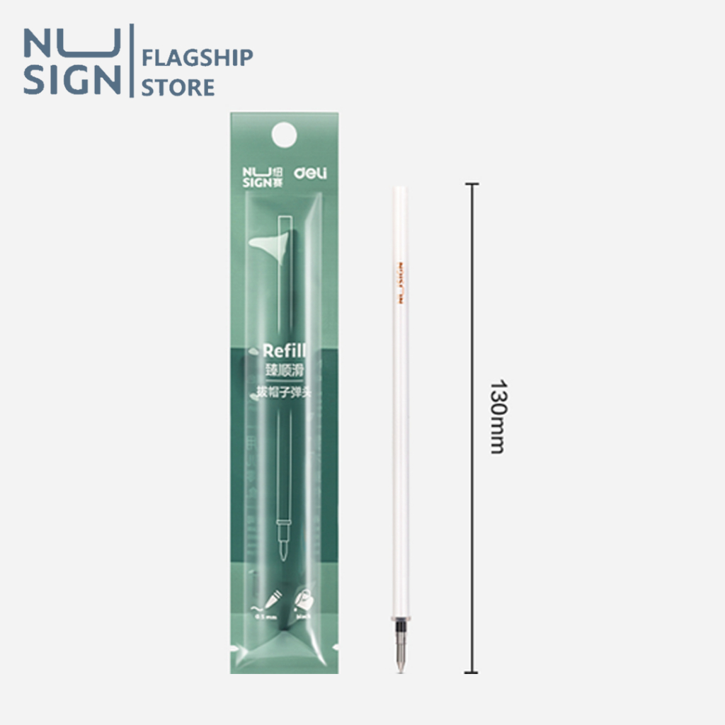 Nusign ไส้ปากกาเจล ไส้ปากกาแบบกด หมึกสีดำ แบบรีฟิล อุปกรณ์สำนักงาน Gel ...