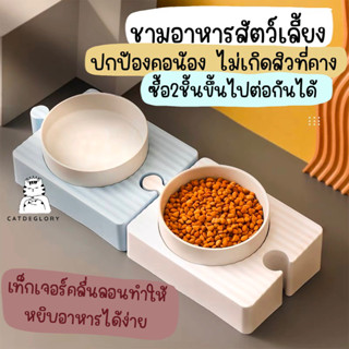 พรีออเดอร์ ชามอาหารสัตว์เลี้ยงจิ๊กซอว์ ชามข้าวแมว ชามอาหารหมา