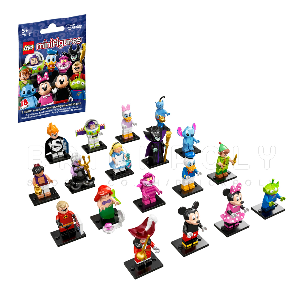 71012-lego-minifigures-disney-series-1-ครบชุด-18-ซอง-สินค้าถูกแพ็คอยู่ในซองไม่โดนเปิด