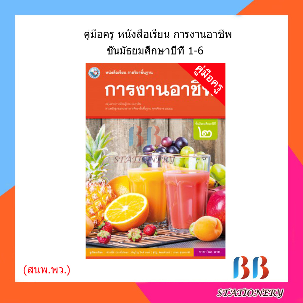 คู่มือครู-หนังสือเรียนการงานอาชีพ-ม-1-6-พว