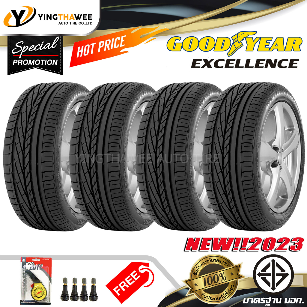 GOODYEAR 185/55R16 ยางรถยนต์ รุ่น EXCELLENCE 4 เส้น (ปี2023) แถมเกจ ...