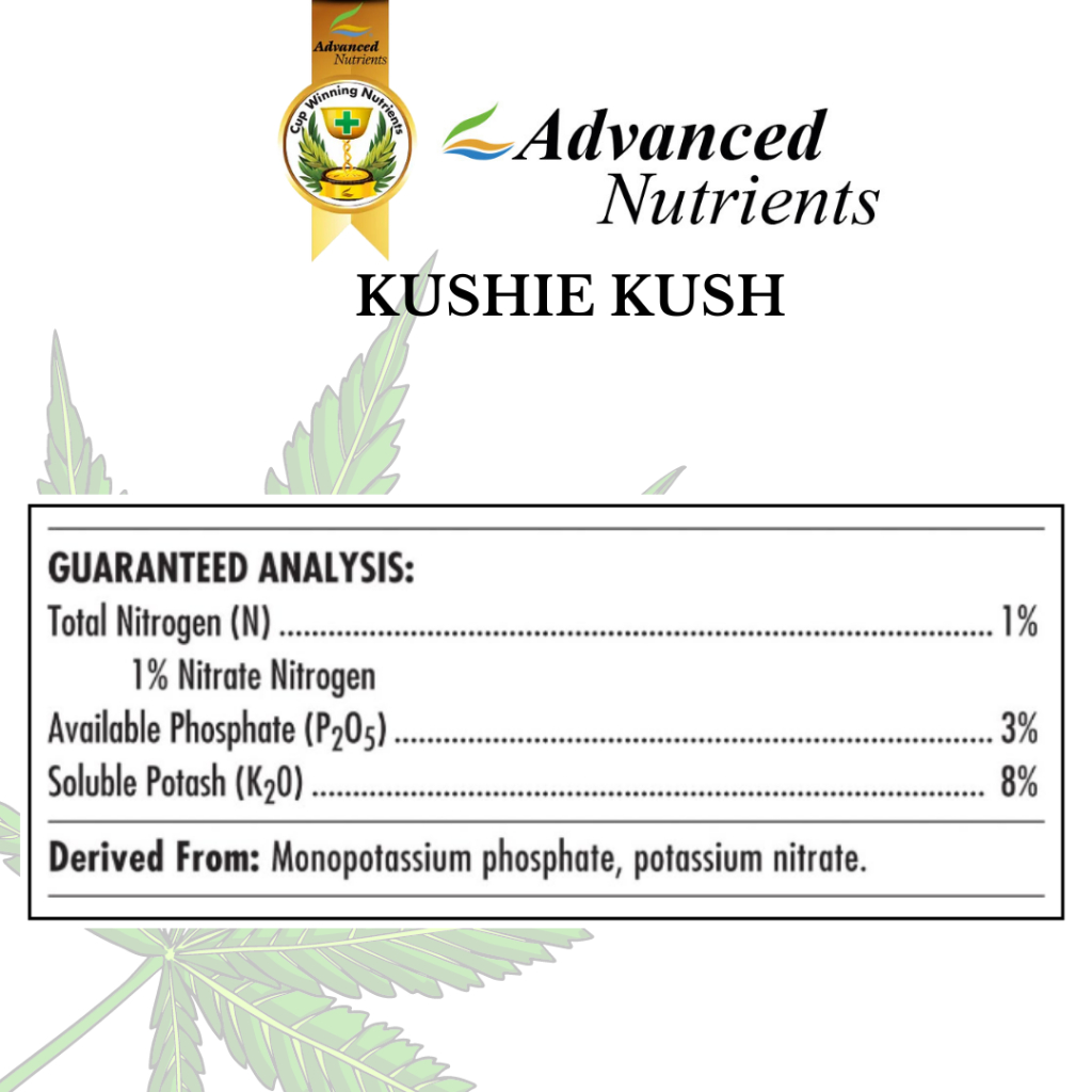 พร้อมส่ง-kushie-kush-advanced-nutrients-ปุ๋ยเสริมดอก-เร่งกลิ่น-เร่งไตรโคม-เพิ่มผลผลิต-เร่งดอกใหญ่-ขวดแบ่งของแท้100
