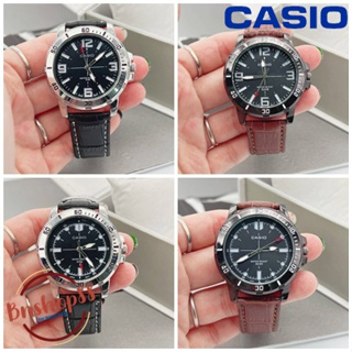 นาฬิกาคาสิโอผู้ชายสายหนัง Casio งานปั้ม รุ่นขายดี นาฬิกาสายหนัง นาฬิกาข้อมือ นาฬืกาข้อมือผู้ชาย พร้อมส่งในไทย