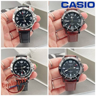 นาฬิกาคาสิโอผู้ชายสายหนัง Casio งานปั้ม รุ่นขายดี นาฬิกาสายหนัง นาฬิกาข้อมือ นาฬืกาข้อมือผู้ชาย พร้อมส่งในไทย