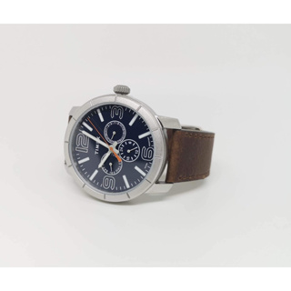 Timex Mens TW2U15300 Mod 44 Multifunction Brown/Blue Leather Strap Watch