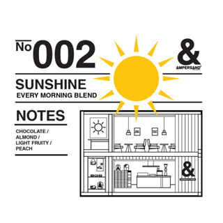 NO.002 SUNSHINE BLEND - เมล็ดกาแฟคั่วกลาง by AMPERSAND COFFEE ROASTERS