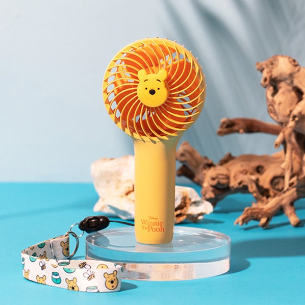 พร้อมส่ง-pooh-mini-handy-fan-พัดลมมือถือหมีพูห์