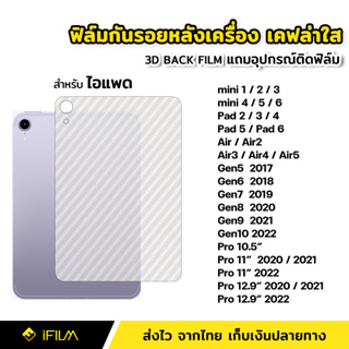 ฟิล์มหลัง ฟิล์มกันรอย เคฟล่า สำหรับ ไอแพด mini6 Air3 Air4 Air5 Gen7 Gen8 Gen9 Gen10 Pro 9.7 11 12.9 2021 2022 ฟิล์มไอแพด