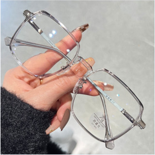 AB001 แว่นตากรองแสงสีฟ้า สไตล์เกาหลี กรอบสี่เหลี่ยม