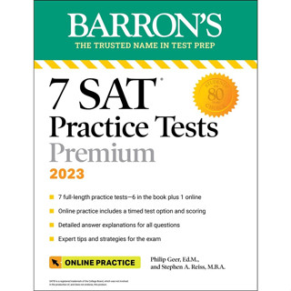 (C221) 9781506264592 7 SAT PRACTICE TESTS 2023 + ONLINE PRACTICE: BARRONS THE TRUSTED NAME IN TEST PREP