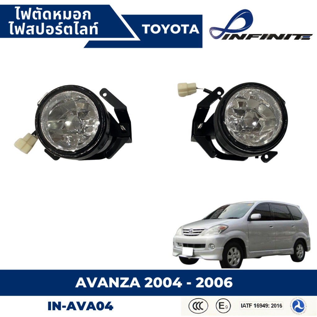 ไฟตัดหมอก-สปอร์ตไลท์-toyota-สำหรับรถรุ่น-toyota-avanza-2004-2006-in-ava04