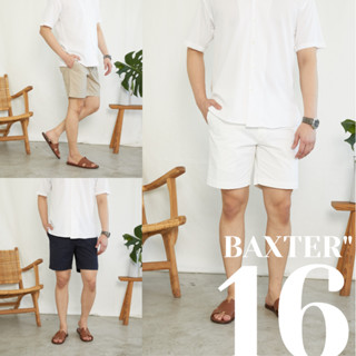 ภาพหน้าปกสินค้า[6-15MAY โค้ด10% MAY10MA] กางเกงขาสั้นผู้ชาย 16 นิ้ว FINE CHINO BAXTER 16 RALPH T กางเกงขาสั้นชาย สีขาว ชิโน่ ที่เกี่ยวข้อง