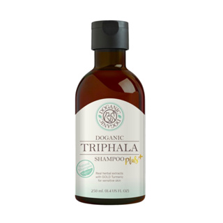 Doganic Triphala Plus Shampoo 250ml.🍃Organic สมุนไพรสูตร “ตรีผลา”ช่วยบำรุงผิวหนังและเส้นขน ช่วยลดปัญหาผดผื่นแดงคัน