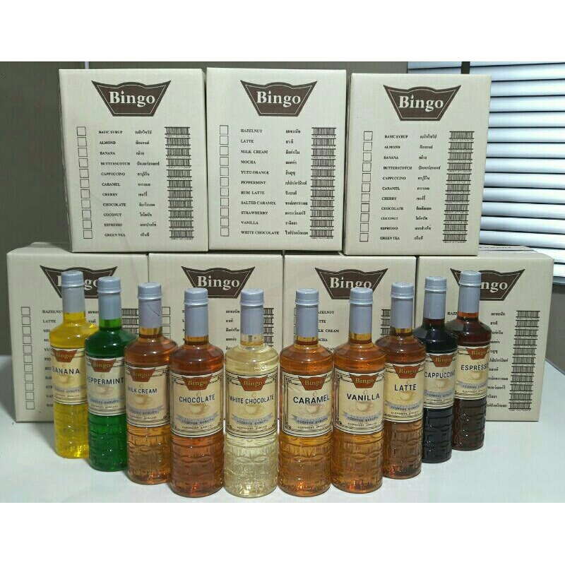 ไซรัปบิงโก Syrup สำหรับผสมเครื่องดื่ม กาแฟ 760 ml. | Shopee Thailand