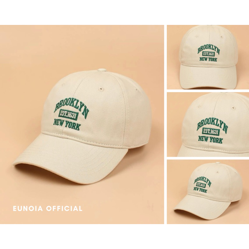 พร้อมส่ง-ca-6601-brooklyn-cap-หมวกแก๊ป-หมวกกันแดด-new-york