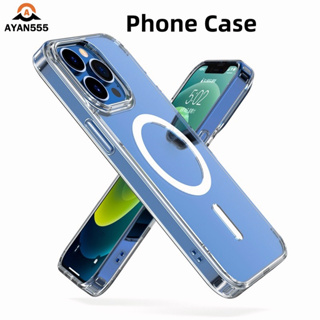 เคสใส Phone Case เคสแม่เหล็ก เคสกันกระแทก เคสกันรอย สำหรับ Phone 13 ทุกรุ่น เคสใสกันขอบ