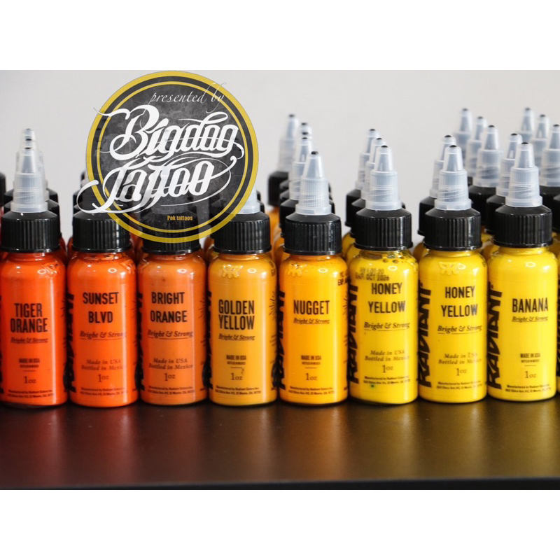 สีสัก RADIANT INK เเท้100000% ขนาด 1 Oz./หมึกสัก/Tattoo/ | Shopee Thailand