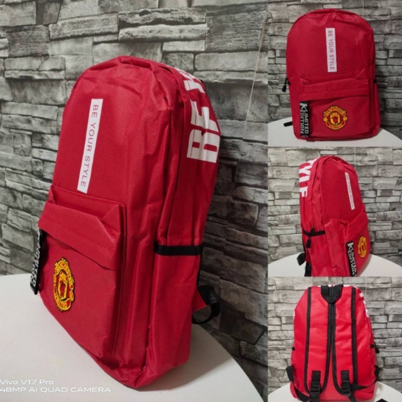 ภาพหน้าปกสินค้ากระเป๋าเป้ แมนยู MAN U จากร้าน unisalza บน Shopee