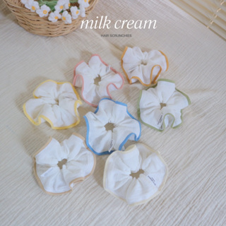 MILK CEARM SCRUNCHIES | ที่มัดผม ยางรัดผม