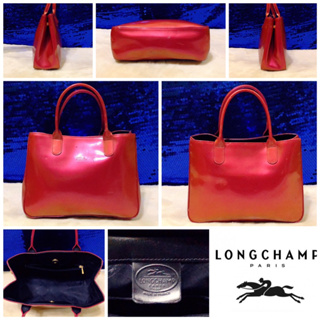 👝: LONGCHAMP Pink Leather Handbag Vintage แท้💯%