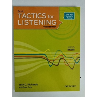 หนังสือฝึกทักษะภาษาอังกฤษทดสอบทักษะการฟังได้ดี TACTICS for LISTENING THIRD EDITION WITH mp.3